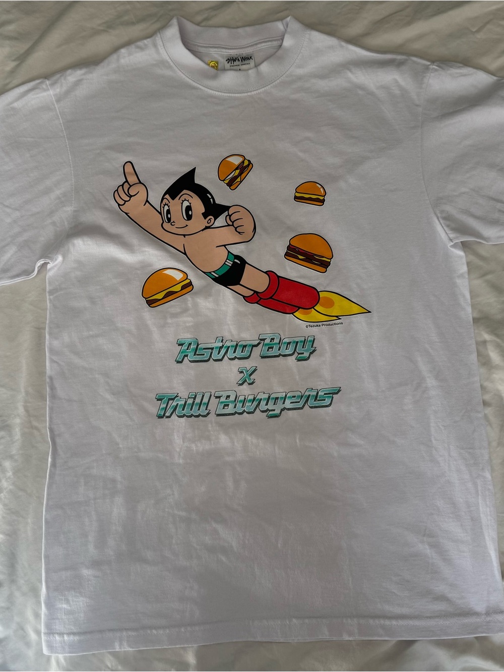 Astro-Boy x Trill Burgers White Graphic Kids Tee